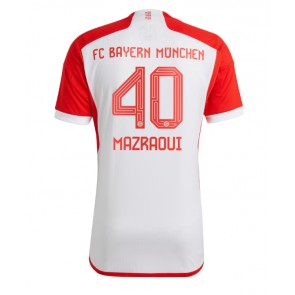 Bayern Munich Noussair Mazraoui #40 Hjemmebanetrøje 2023-24 Kort ærmer